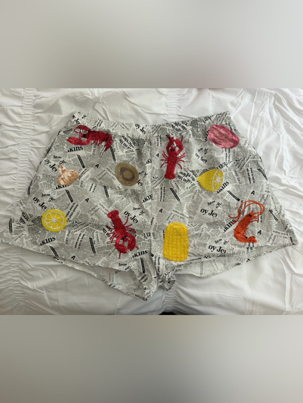 QUEEN OF SPARKLES Crawfish Boil Shorts